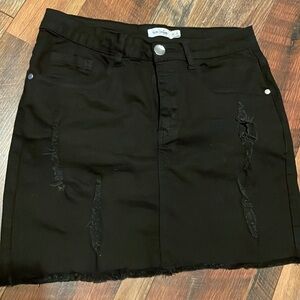 New Vintage Black Jean skirt size 8